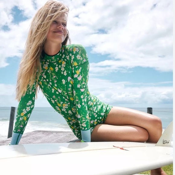 Free people clover surf suit Cynthia row let size medium new with tags